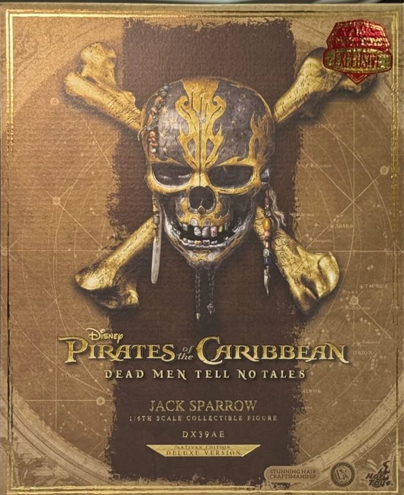 Hot Toys -DX39AE <<Pirates of the Caribbean: Dead MerTel No Tales>>1:6 Jack Sparrow(Artisan Edition DeluxeVersion) Collectible Figure